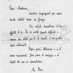 Lettera di Dino Buzzati