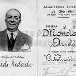 tessera pubblicista Arnoldo