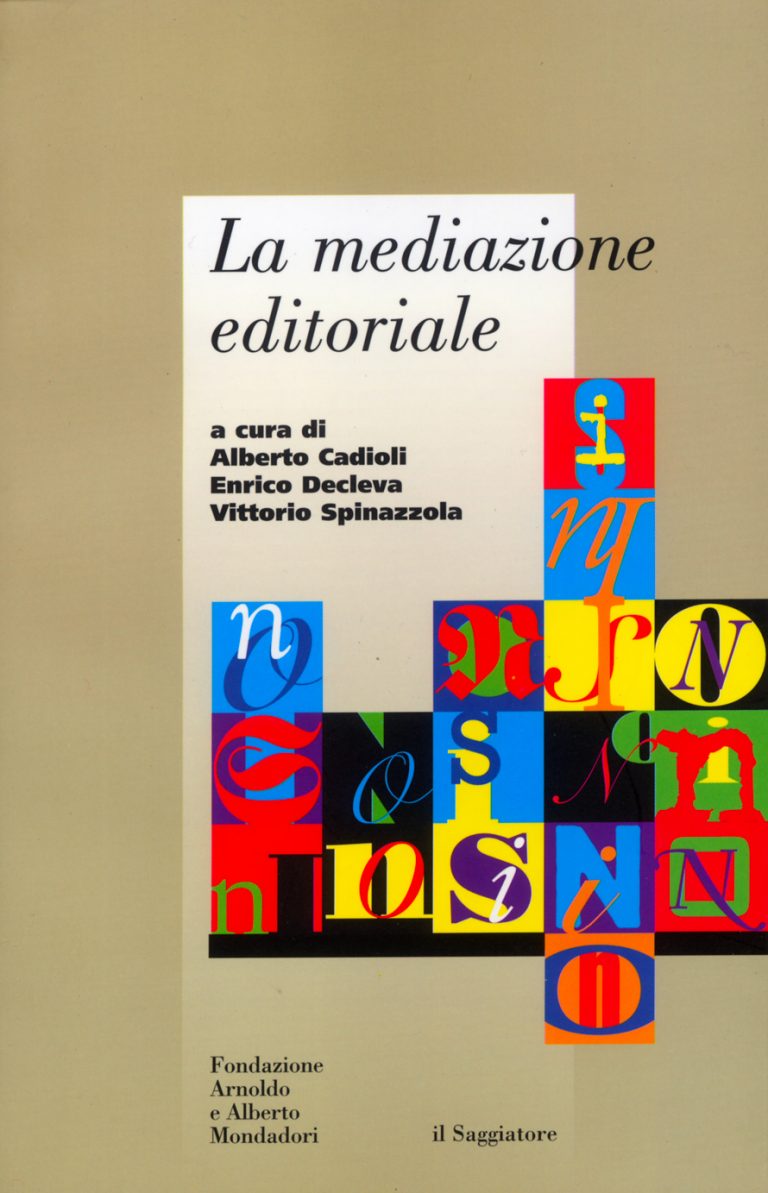 La mediazione editoriale copertina