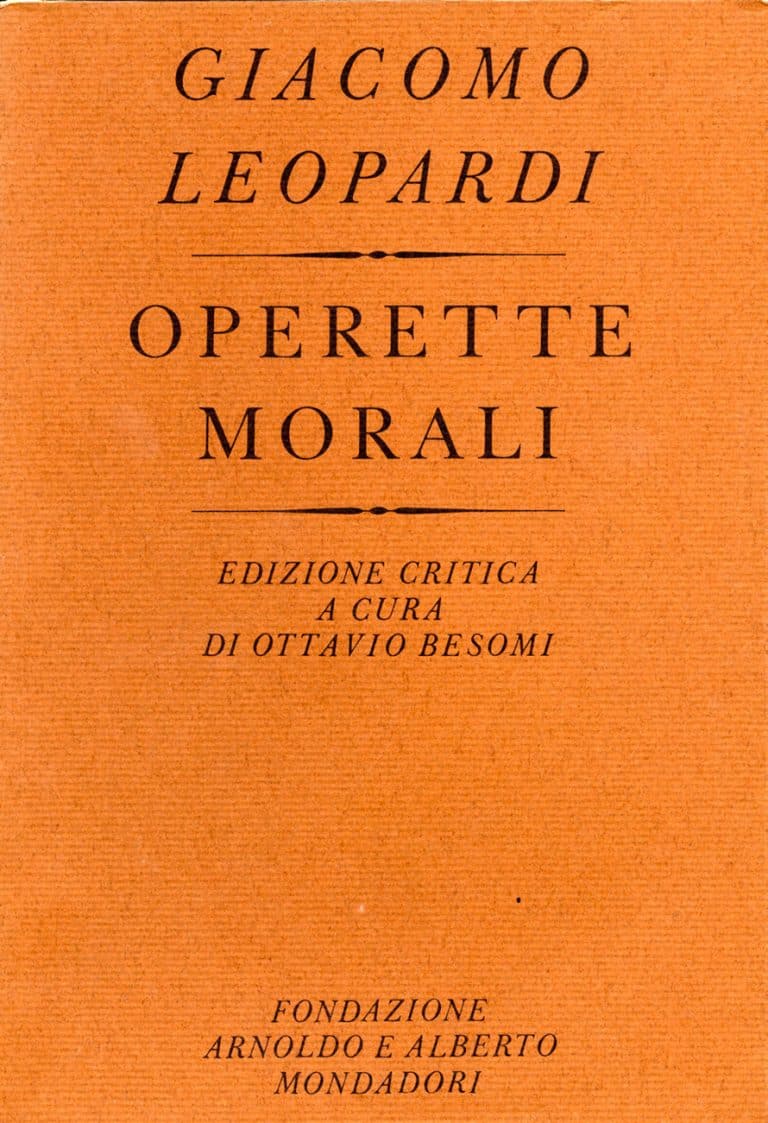 Giacomo Leopardi. Operette morali