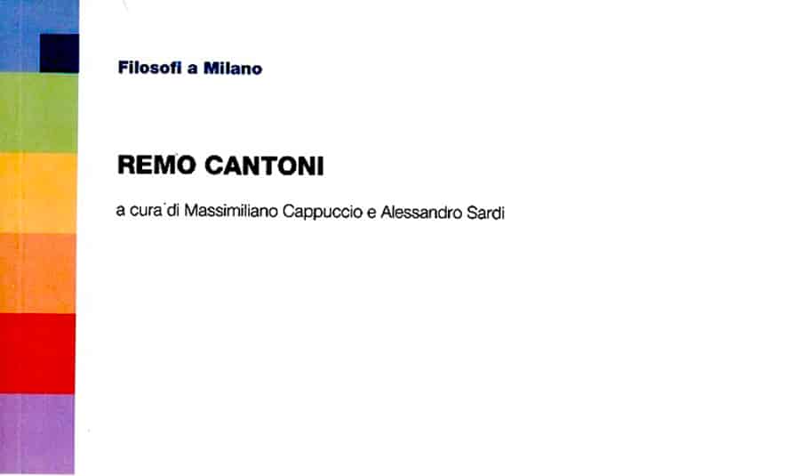 Remo cantoni copertina