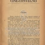 Primo numero del Cine-Convegno
