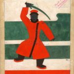 Angoletta, tavola per la copertina di Alessio Karassik, Come divenni Calmucco, 1934