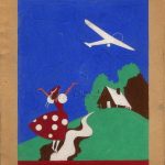 Angoletta, tavola per la copertina di Gina Vaj-Pedotti, Ali sulla capanna, 1934