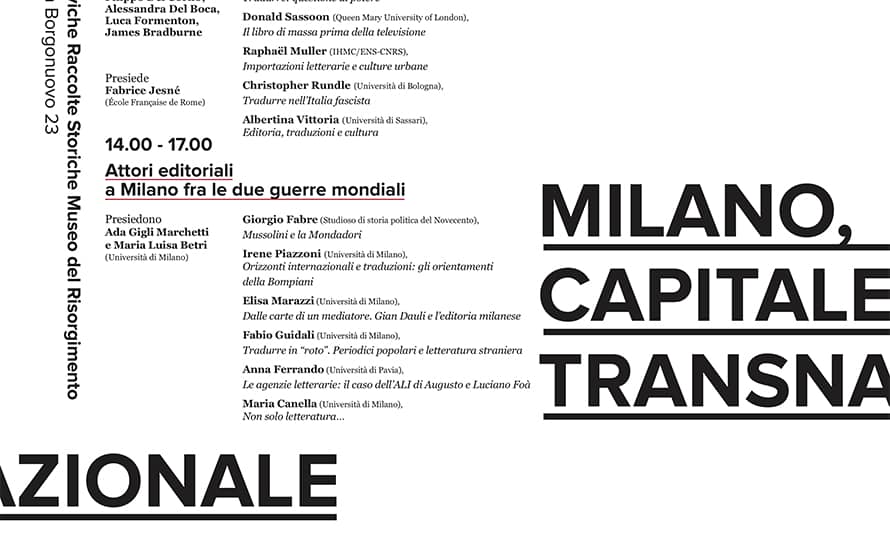 Copertina Milano, capitale transnazionale del libro fra le due guerre